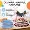 50 Count Light Blue Paper Plates Durable Disposable Elegant Party Plates For Events 7"